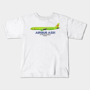 Airbus A321 - S7 Siberia Airlines Kids T-Shirt